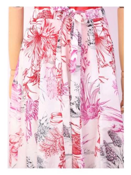 Trousera skirt in  silk and cotton Laboratorio Capri | IRISCACTUS BIANCO